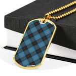 Angus Ancient Scottish Clan Tartan Military Necklace, Tartan Military Dog Tag Necklace Jewelry, Personalized Dog Tag, Custom Military Dog Tags, Personalized Dog Tags For Humans