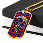 Anstruther Scottish Clan Tartan Military Necklace, Tartan Military Dog Tag Necklace Jewelry, Personalized Dog Tag, Custom Military Dog Tags, Personalized Dog Tags For Humans