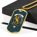 Broun Scottish Clan Tartan Military Necklace, Tartan Military Dog Tag Necklace Jewelry, Personalized Dog Tag, Custom Military Dog Tags, Personalized Dog Tags For Humans