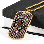 Borthwick Ancient Scottish Clan Tartan Military Necklace, Tartan Military Dog Tag Necklace Jewelry, Personalized Dog Tag, Custom Military Dog Tags, Personalized Dog Tags For Humans