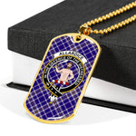Allardice Scottish Clan Tartan Military Necklace, Tartan Military Dog Tag Necklace Jewelry, Personalized Dog Tag, Custom Military Dog Tags, Personalized Dog Tags For Humans
