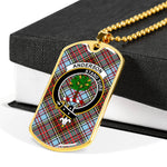 Anderson Ancient Scottish Clan Tartan Military Necklace, Tartan Military Dog Tag Necklace Jewelry, Personalized Dog Tag, Custom Military Dog Tags, Personalized Dog Tags For Humans