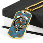 Agnew Scottish Clan Tartan Military Necklace, Tartan Military Dog Tag Necklace Jewelry, Personalized Dog Tag, Custom Military Dog Tags, Personalized Dog Tags For Humans