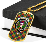 Buchanan Scottish Clan Tartan Military Necklace, Tartan Military Dog Tag Necklace Jewelry, Personalized Dog Tag, Custom Military Dog Tags, Personalized Dog Tags For Humans