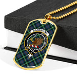 Bannatyne Scottish Clan Tartan Military Necklace, Tartan Military Dog Tag Necklace Jewelry, Personalized Dog Tag, Custom Military Dog Tags, Personalized Dog Tags For Humans