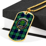 Abercrombie Scottish Clan Tartan Military Necklace, Tartan Military Dog Tag Necklace Jewelry, Personalized Dog Tag, Custom Military Dog Tags, Personalized Dog Tags For Humans