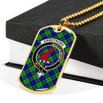 Armstrong Scottish Clan Tartan Military Necklace, Tartan Military Dog Tag Necklace Jewelry, Personalized Dog Tag, Custom Military Dog Tags, Personalized Dog Tags For Humans