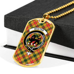 Baxter Modern Scottish Clan Tartan Military Necklace, Tartan Military Dog Tag Necklace Jewelry, Personalized Dog Tag, Custom Military Dog Tags, Personalized Dog Tags For Humans