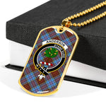 Anderson Modern Scottish Clan Tartan Military Necklace, Tartan Military Dog Tag Necklace Jewelry, Personalized Dog Tag, Custom Military Dog Tags, Personalized Dog Tags For Humans