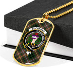 Buchanan Hunting Scottish Clan Tartan Military Necklace, Tartan Military Dog Tag Necklace Jewelry, Personalized Dog Tag, Custom Military Dog Tags, Personalized Dog Tags For Humans