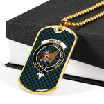 Baillie Hunting Scottish Clan Tartan Military Necklace, Tartan Military Dog Tag Necklace Jewelry, Personalized Dog Tag, Custom Military Dog Tags, Personalized Dog Tags For Humans