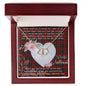 Gift To My Beautiful Girlfriend Valentine Necklace For Soulmate Anniversary Clan Carr Tartan Everlasting Love Necklace,valentine necklace, necklace girlfriend, necklace for wife, cute necklaces for girlfriend, jewelry for girlfriend, to my soulmate necklace, to my future wife necklace,