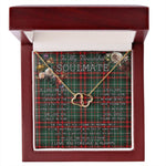 To My Beautiful Soulmate Necklace In Your Eyes I Have Found My Home Clan MacDiarmid Tartan Forever Love Necklace Tartan Gift for Girlfriend Everlasting Love Necklace