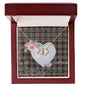 Gift To My Beautiful Girlfriend Valentine Necklace For Soulmate Anniversary Clan Sutherland Weathered Tartan Everlasting Love Necklace,valentine necklace, necklace girlfriend, necklace for wife, cute necklaces for girlfriend, jewelry for girlfriend, to my soulmate necklace, to my future wife necklace,