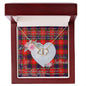 Gift To My Beautiful Girlfriend Valentine Necklace For Soulmate Anniversary Clan Fraser Modern Tartan Everlasting Love Necklace, Gift For Women, Gift For Wife, Gift For Girl Friend, Gift For Mother, Gift For Grandmother, Gift for Sister, Gift For Daughter, Gift for Mom