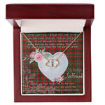 Gift To My Beautiful Girlfriend Valentine Necklace For Soulmate Anniversary Clan Hunter USA Tartan Everlasting Love Necklace,valentine necklace, necklace girlfriend, necklace for wife, cute necklaces for girlfriend, jewelry for girlfriend, to my soulmate necklace, to my future wife necklace,