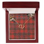 To My Beautiful Soulmate Necklace In Your Eyes I Have Found My Home Clan Grant Weathered Tartan Forever Love Necklace Tartan Gift for Girlfriend Everlasting Love Necklace