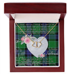 Gift To My Beautiful Girlfriend Valentine Necklace For Soulmate Anniversary Clan Monteith Tartan Everlasting Love Necklace,valentine necklace, necklace girlfriend, necklace for wife, cute necklaces for girlfriend, jewelry for girlfriend, to my soulmate necklace, to my future wife necklace,