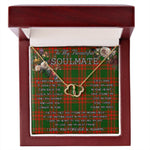 To My Beautiful Soulmate Necklace In Your Eyes I Have Found My Home Clan MenZies Tartan Forever Love Necklace Tartan Gift for Girlfriend Everlasting Love Necklace