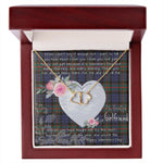 Gift To My Beautiful Girlfriend Valentine Necklace For Soulmate Anniversary Clan Fletcher of Dunans Tartan Everlasting Love Necklace, Gift For Women, Gift For Wife, Gift For Girl Friend, Gift For Mother, Gift For Grandmother, Gift for Sister, Gift For Daughter, Gift for Mom