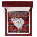 Gift To My Beautiful Girlfriend Valentine Necklace For Soulmate Anniversary Clan Marjoribanks Tartan Everlasting Love Necklace,valentine necklace, necklace girlfriend, necklace for wife, cute necklaces for girlfriend, jewelry for girlfriend, to my soulmate necklace, to my future wife necklace,