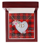 Gift To My Beautiful Girlfriend Valentine Necklace For Soulmate Anniversary Clan Wemyss Tartan Everlasting Love Necklace,valentine necklace, necklace girlfriend, necklace for wife, cute necklaces for girlfriend, jewelry for girlfriend, to my soulmate necklace, to my future wife necklace,