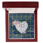 Gift To My Beautiful Girlfriend Valentine Necklace For Soulmate Anniversary Clan Baird Ancient Tartan Everlasting Love Necklace, Gift For Women, Gift For Wife, Gift For Girl Friend, Gift For Mother, Gift For Grandmother, Gift for Sister, Gift For Daughter, Gift for Mom