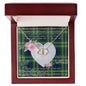 Gift To My Beautiful Girlfriend Valentine Necklace For Soulmate Anniversary Clan Tweedside Tartan Everlasting Love Necklace,valentine necklace, necklace girlfriend, necklace for wife, cute necklaces for girlfriend, jewelry for girlfriend, to my soulmate necklace, to my future wife necklace,