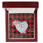 Gift To My Beautiful Girlfriend Valentine Necklace For Soulmate Anniversary Clan MacQueen Tartan Everlasting Love Necklace,valentine necklace, necklace girlfriend, necklace for wife, cute necklaces for girlfriend, jewelry for girlfriend, to my soulmate necklace, to my future wife necklace,