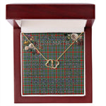 To My Beautiful Soulmate Necklace In Your Eyes I Have Found My Home Clan Bisset Tartan Everlasting Love Necklace