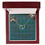 To My Beautiful Soulmate Necklace In Your Eyes I Have Found My Home Clan Douglas Ancient Tartan Forever Love Necklace Tartan Gift for Girlfriend Everlasting Love Necklace