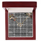 To My Beautiful Soulmate Necklace In Your Eyes I Have Found My Home Clan Scott Black White Modern Tartan Everlasting Love Necklace