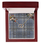 To My Beautiful Soulmate Necklace In Your Eyes I Have Found My Home Clan Tweedie Tartan Everlasting Love Necklace