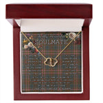 To My Beautiful Soulmate Necklace In Your Eyes I Have Found My Home Clan Kennedy Weathered Tartan Everlasting Love Necklace