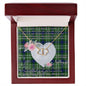 Gift To My Beautiful Girlfriend Valentine Necklace For Soulmate Anniversary Clan Purves Tartan Everlasting Love Necklace,valentine necklace, necklace girlfriend, necklace for wife, cute necklaces for girlfriend, jewelry for girlfriend, to my soulmate necklace, to my future wife necklace,