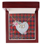 Gift To My Beautiful Girlfriend Valentine Necklace For Soulmate Anniversary Clan Robertson Tartan Everlasting Love Necklace,valentine necklace, necklace girlfriend, necklace for wife, cute necklaces for girlfriend, jewelry for girlfriend, to my soulmate necklace, to my future wife necklace,