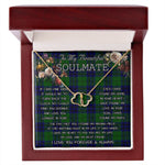 To My Beautiful Soulmate Necklace In Your Eyes I Have Found My Home Clan Keith Modern Tartan Everlasting Love Necklace