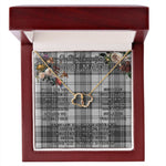 To My Beautiful Soulmate Necklace In Your Eyes I Have Found My Home Clan Glen Grey Tartan Forever Love Necklace Tartan Gift for Girlfriend Everlasting Love Necklace