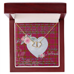 Gift To My Beautiful Girlfriend Valentine Necklace For Soulmate Anniversary Clan Lumsden of Clova Tartan Everlasting Love Necklace,valentine necklace, necklace girlfriend, necklace for wife, cute necklaces for girlfriend, jewelry for girlfriend, to my soulmate necklace, to my future wife necklace,