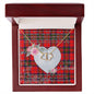Gift To My Beautiful Girlfriend Valentine Necklace For Soulmate Anniversary Clan MacGillivray Tartan Everlasting Love Necklace,valentine necklace, necklace girlfriend, necklace for wife, cute necklaces for girlfriend, jewelry for girlfriend, to my soulmate necklace, to my future wife necklace,