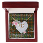 Gift To My Beautiful Girlfriend Valentine Necklace For Soulmate Anniversary Clan Brisbane Tartan Everlasting Love Necklace, Gift For Women, Gift For Wife, Gift For Girl Friend, Gift For Mother, Gift For Grandmother, Gift for Sister, Gift For Daughter, Gift for Mom