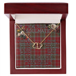 To My Beautiful Soulmate Necklace In Your Eyes I Have Found My Home Clan Lindsay Tartan Everlasting Love Necklace