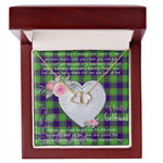 Gift To My Beautiful Girlfriend Valentine Necklace For Soulmate Anniversary Clan Colville Tartan Everlasting Love Necklace,valentine necklace, necklace girlfriend, necklace for wife, cute necklaces for girlfriend, jewelry for girlfriend, to my soulmate necklace, to my future wife necklace,