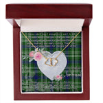 Gift To My Beautiful Girlfriend Valentine Necklace For Soulmate Anniversary Clan Mow Tartan Everlasting Love Necklace,valentine necklace, necklace girlfriend, necklace for wife, cute necklaces for girlfriend, jewelry for girlfriend, to my soulmate necklace, to my future wife necklace,