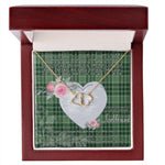 Gift To My Beautiful Girlfriend Valentine Necklace For Soulmate Anniversary Clan MacDonald Lord Of The Isles Tartan Everlasting Love Necklace,valentine necklace, necklace girlfriend, necklace for wife, cute necklaces for girlfriend, jewelry for girlfriend, to my soulmate necklace, to my future wife necklace,
