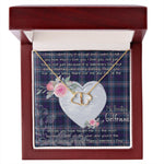 Gift To My Beautiful Girlfriend Valentine Necklace For Soulmate Anniversary Clan Nevoy Tartan Everlasting Love Necklace,valentine necklace, necklace girlfriend, necklace for wife, cute necklaces for girlfriend, jewelry for girlfriend, to my soulmate necklace, to my future wife necklace,