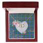 Gift To My Beautiful Girlfriend Valentine Necklace For Soulmate Anniversary Clan Pitcairn Tartan Everlasting Love Necklace,valentine necklace, necklace girlfriend, necklace for wife, cute necklaces for girlfriend, jewelry for girlfriend, to my soulmate necklace, to my future wife necklace,