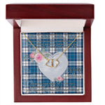Gift To My Beautiful Girlfriend Valentine Necklace For Soulmate Anniversary Clan Muirhead Blue Tartan Everlasting Love Necklace,valentine necklace, necklace girlfriend, necklace for wife, cute necklaces for girlfriend, jewelry for girlfriend, to my soulmate necklace, to my future wife necklace,