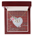 Gift To My Beautiful Girlfriend Valentine Necklace For Soulmate Anniversary Clan Pennington Tartan Everlasting Love Necklace,valentine necklace, necklace girlfriend, necklace for wife, cute necklaces for girlfriend, jewelry for girlfriend, to my soulmate necklace, to my future wife necklace,