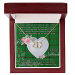 Gift To My Beautiful Girlfriend Valentine Necklace For Soulmate Anniversary Clan Mar Hunting Tartan Everlasting Love Necklace,valentine necklace, necklace girlfriend, necklace for wife, cute necklaces for girlfriend, jewelry for girlfriend, to my soulmate necklace, to my future wife necklace,